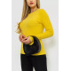 Кофта женская однотонная, цвет желтый, 244R2031.