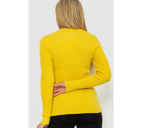 Кофта женская однотонная, цвет желтый, 244R2031.