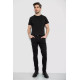 Джинси чоловічі стрейч, колір чорний, 244R8342