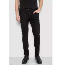 Джинси чоловічі стрейч, колір чорний, 244R8342