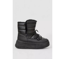 Дутики жіночі зимові на хутрі, колір чорний, 248RAM021