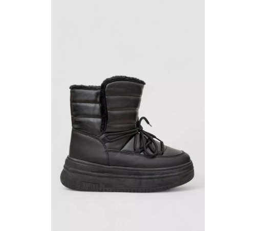 Дутики жіночі зимові на хутрі, колір чорний, 248RAM021