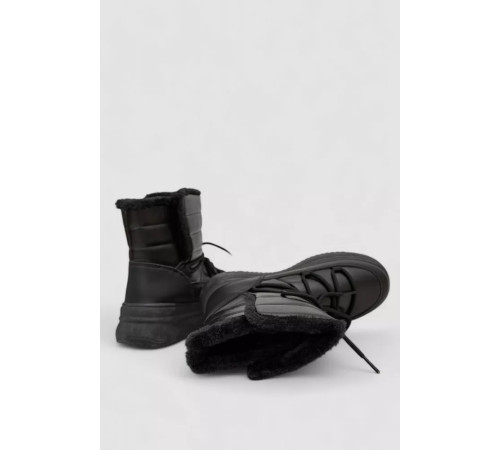 Дутики жіночі зимові на хутрі, колір чорний, 248RAM021