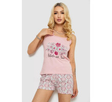 Пижама женская, цвет пудровый, 243R50711.