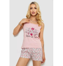 Піжама жіноча, колір пудровий, 243R50711