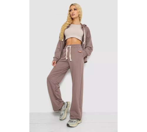 Женский спортивный костюм, цвет мокко, 241R2001-10
