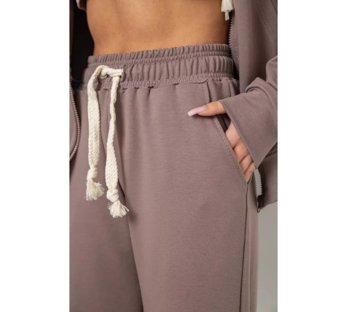 Женский спортивный костюм, цвет мокко, 241R2001-10