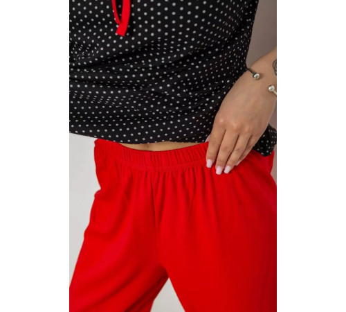 Женская пижама с принтом, цвет черный, 243R10389