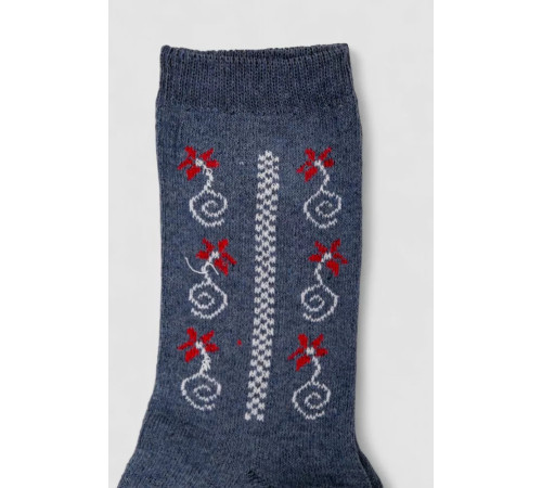 Носки женские с принтом, цвет джинс, 238R336