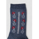 Носки женские с принтом, цвет джинс, 238R336