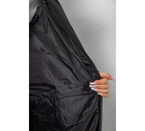 Пуховик женский зимний, цвет черный, 243R8810