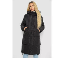 Пуховик женский зимний, цвет черный, 243R8810