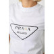 Женская футболка с принтом, цвет белый, 238R57485