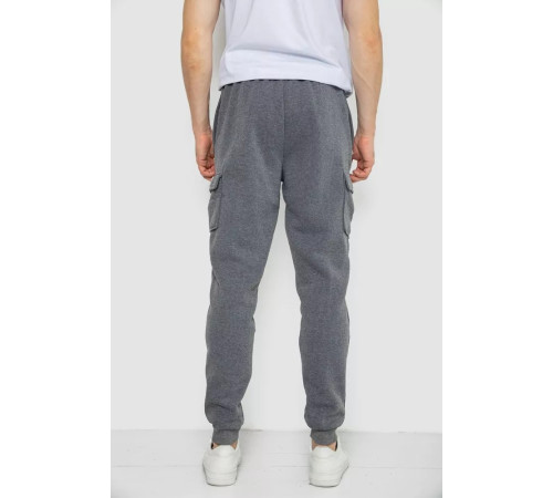 Спортивні штани чоловічі на флісі, колір сірий, 244R41207
