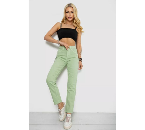 Джинсы женские Mom's, цвет мятный, 182R1139