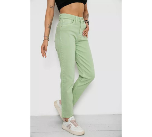 Джинсы женские Mom's, цвет мятный, 182R1139