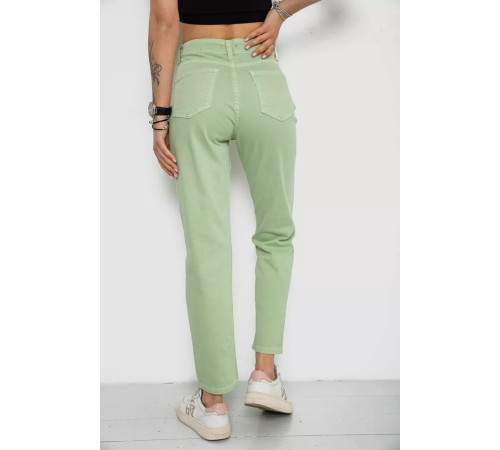 Джинсы женские Mom's, цвет мятный, 182R1139