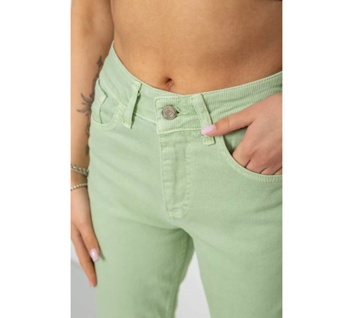Джинсы женские Mom's, цвет мятный, 182R1139