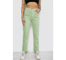 Джинсы женские Mom's, цвет мятный, 182R1139