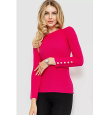 Женская кофта трикотажная однотонная, цвет розовый, 204R017