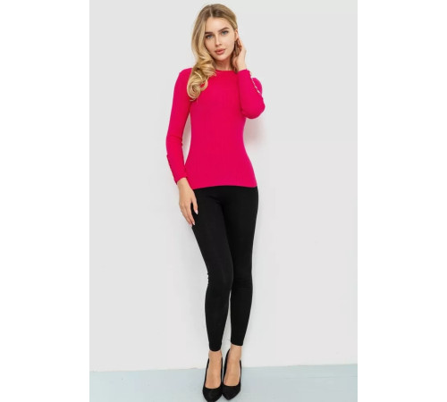 Женская кофта трикотажная однотонная, цвет розовый, 204R017