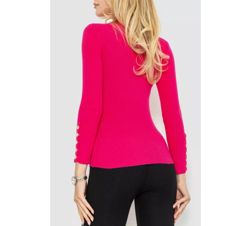 Женская кофта трикотажная однотонная, цвет розовый, 204R017