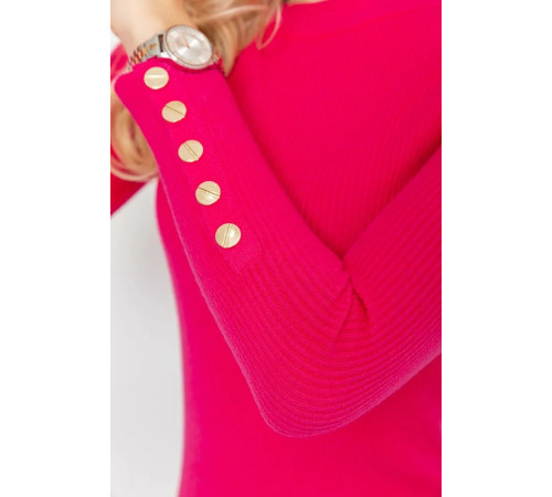 Женская кофта трикотажная однотонная, цвет розовый, 204R017