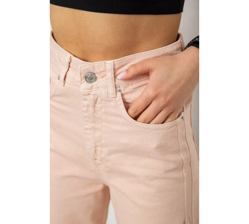 Джинси жіночі, колір персиковий, 182R1889