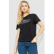 Женская футболка с принтом, цвет черный, 221R3006