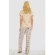 Пижама женская с принтом, цвет бежевый, 243R2493.