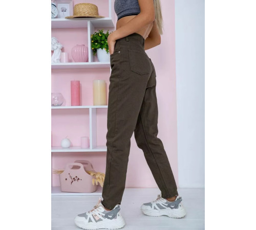 Жіночі джинси МОМ прямого крою, колір Хакі, 164R3363