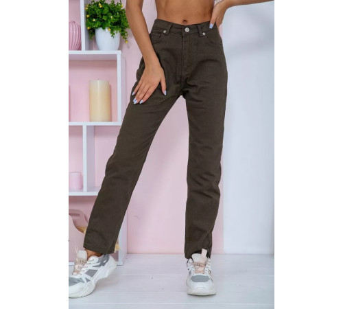 Жіночі джинси МОМ прямого крою, колір Хакі, 164R3363