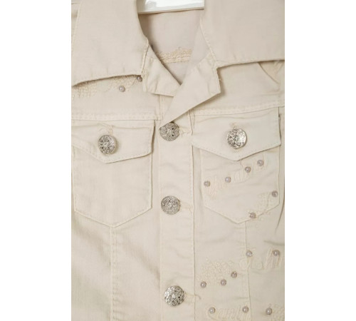 Жилетка дитяча для дівчаток, колір бежевий, 247R10029