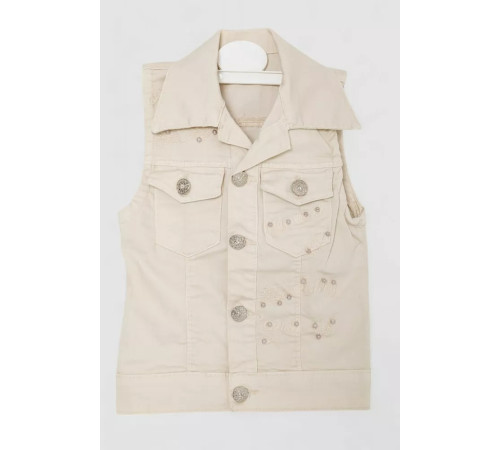 Жилетка дитяча для дівчаток, колір бежевий, 247R10029