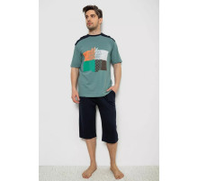 Пижама мужская, цвет оливково-синий, 243R2013