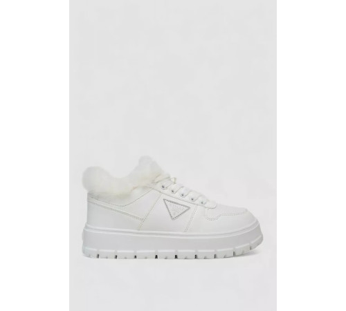 Кросівки жіночі зимові на хутрі, колір білий, 248RCX622