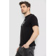 Мужская футболка с принтом, цвет черный, 241R1905