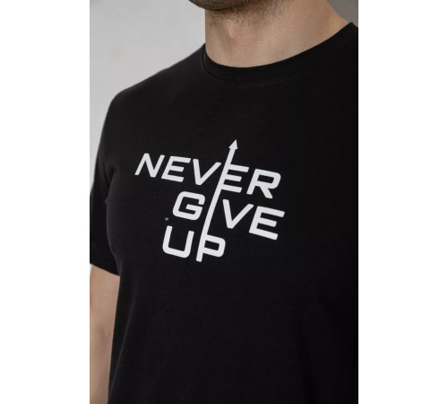 Мужская футболка с принтом, цвет черный, 241R1905