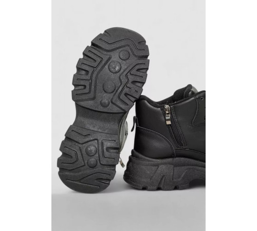 Кроссовки женские на меху, цвет черный, 243R113-5