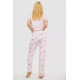 Женская пижама с принтом, цвет розовый, 243R7095.