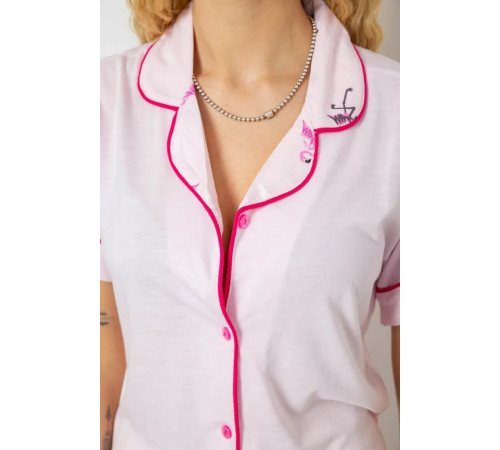 Женская пижама с принтом, цвет розовый, 243R7095.