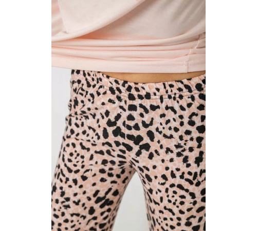 Пижама женская с принтом, цвет розовый, 243R7112.