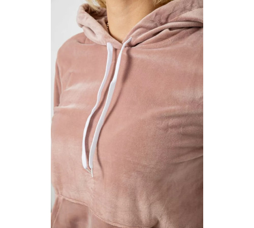 Спортивний костюм жіночий велюровий, колір бежевий, 238R58570