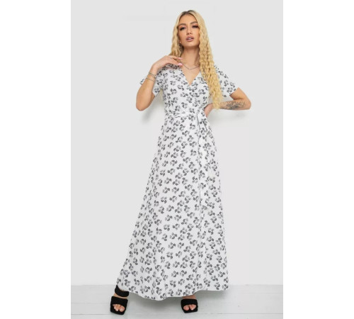 Сарафан принтом, цвет бело-черный, 241R174.