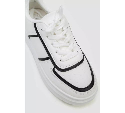 Кроссовки женские, цвет бело-черный, 243R188-201