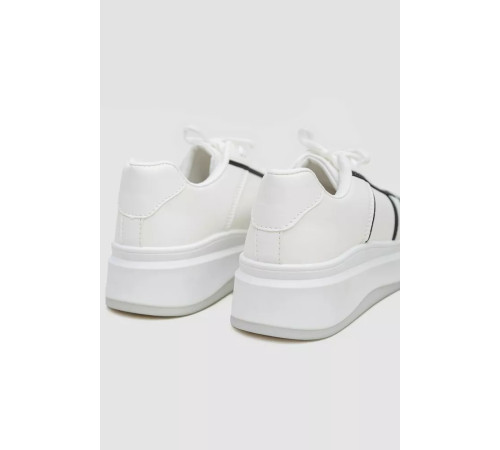 Кроссовки женские, цвет бело-черный, 243R188-201