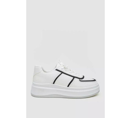 Кроссовки женские, цвет бело-черный, 243R188-201