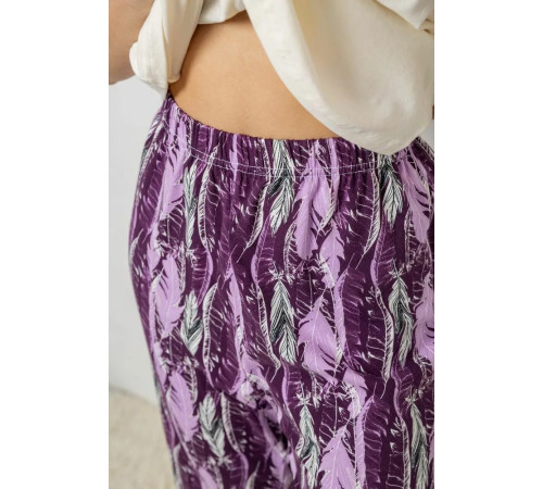 Жіноча піжама з принтом, колір молочний, 243R1602-002