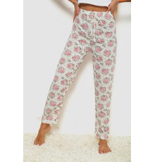 Брюки женские домашние, цвет молочно-пудровый, 238R57854