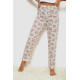 Брюки женские домашние, цвет молочно-пудровый, 238R57854
